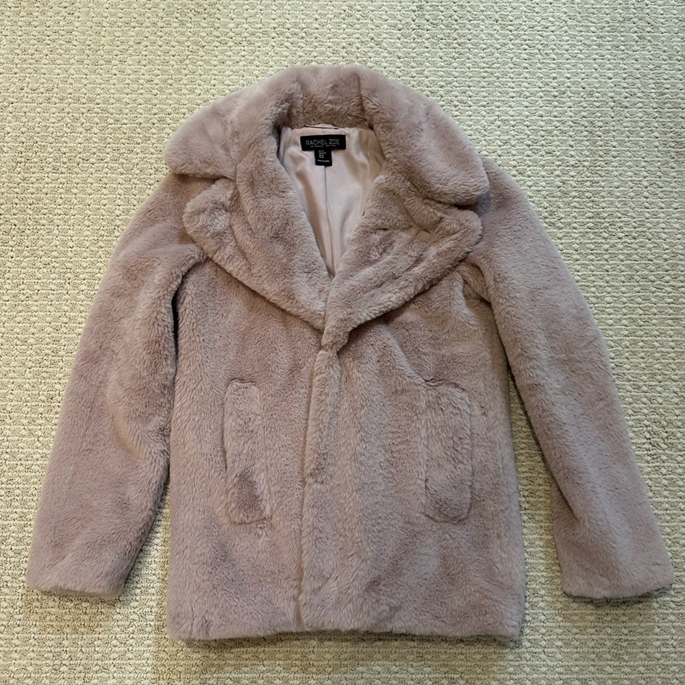 Rachael Zoe pink coat
